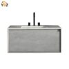 Freda 40'' Floating Vanity Single Sink with Ceramic Countertop