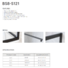 12 Frameless Double Sliding Shower Door BS8-S121