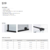 14 Frameless Double Sliding Shower Door S19