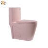 16 Glossy White One-Piece Ceramic Toilet 1.1/1.6 GPF Dual Flush with Soft Close Seat Close Seat 4 colors to choose from