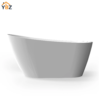 2 Allure Glossy White Elegant Sloped Freestanding Acrylic Bathtub (59''/67'')