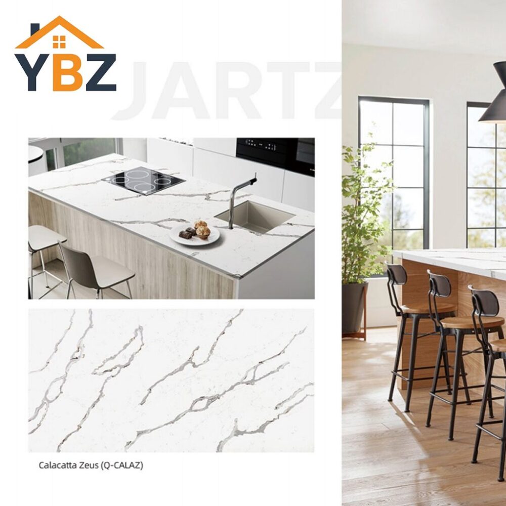 kitchen countertop，Calacatta Zeus；Available in 4 sizes