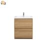Angela-T 24'' 30''36''48”60”72” Single Sink Bathroom Vanity with White Countertop in Natural Oak