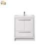 24 Allier 24''30''36''48'' White Freestanding Vanity with Single White Glossy Sink