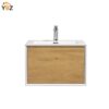 Furla 24"30"36" Floating Bathroom Single Vanity with White Integrated Resin Sink