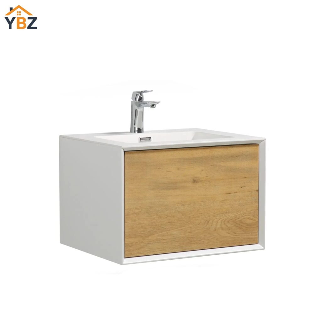 Furla 24"30"36" Floating Bathroom Single Vanity with White Integrated Resin Sink