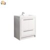 242 Allier 24''30''36''48'' White Freestanding Vanity with Single White Glossy Sink