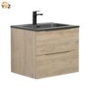 Combo 24'' 32''36''48''Floating Single Vanity with Matte Black Countertop