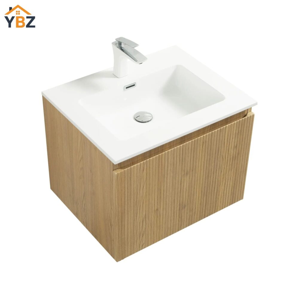Liner 24''36''48''Floating Single Vanity with White Resin Top