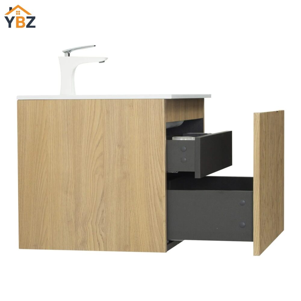 Liner 24''36''48''Floating Single Vanity with White Resin Top