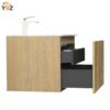 Liner 24''36''48''Floating Single Vanity with White Resin Top