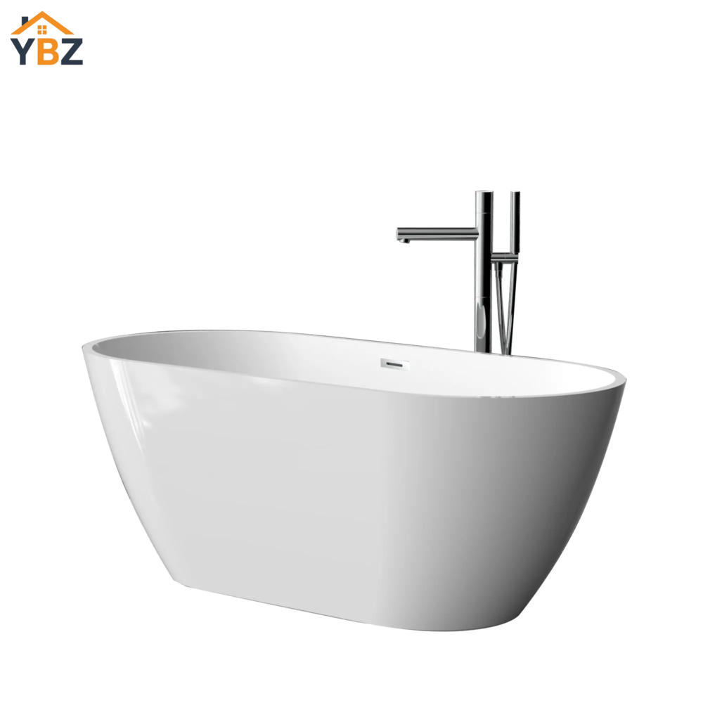 3 Flora Modern Acrylic Freestanding Bathtub Sleek Design (59''/67'')