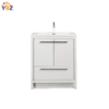 30 Allier 24''30''36''48'' White Freestanding Vanity with Single White Glossy Sink