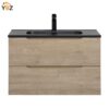 Combo 24'' 32''36''48''Floating Single Vanity with Matte Black Countertop