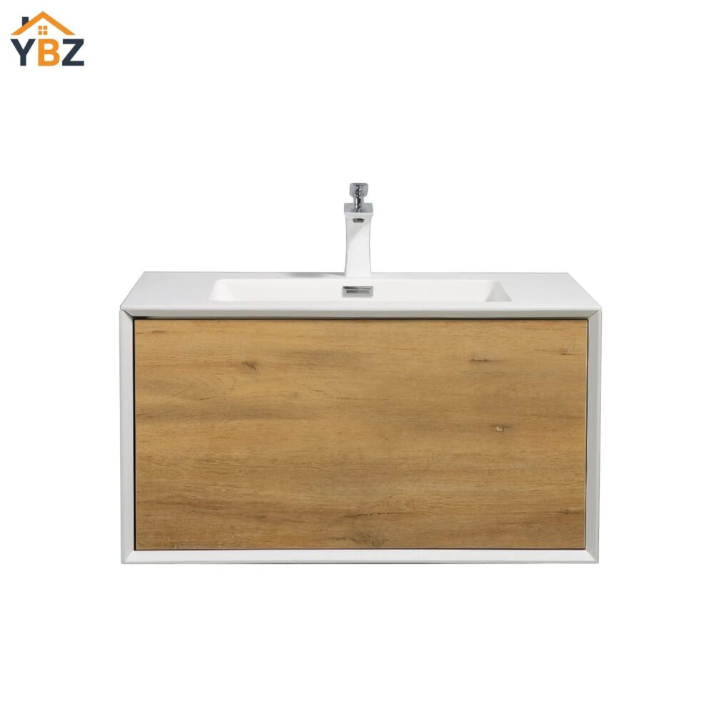 Furla 24"30"36" Floating Bathroom Single Vanity with White Integrated Resin Sink