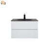 301 Emily 30" Floating Bathroom Vanity with Black Quartz Sands Countertop