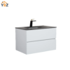 302 Emily 30" Floating Bathroom Vanity with Black Quartz Sands Countertop