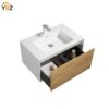 Furla 24"30"36" Floating Bathroom Single Vanity with White Integrated Resin Sink