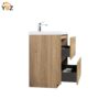 Angela-T 24'' 30''36''48”60”72” Single Sink Bathroom Vanity with White Countertop in Natural Oak