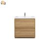 Angela-T 24'' 30''36''48”60”72” Single Sink Bathroom Vanity with White Countertop in Natural Oak
