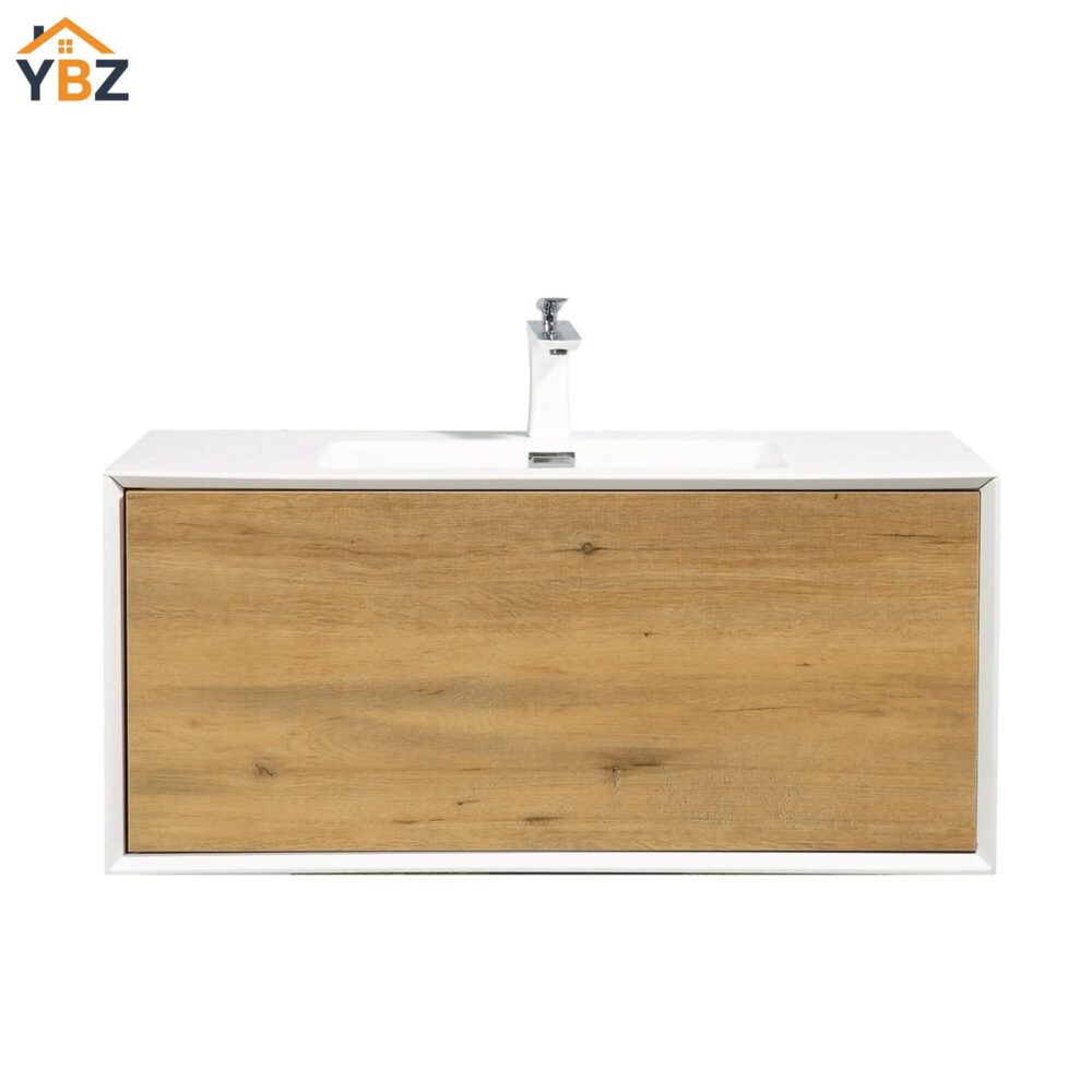 Furla 24"30"36" Floating Bathroom Single Vanity with White Integrated Resin Sink