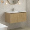 Liner 24''36''48''Floating Single Vanity with White Resin Top