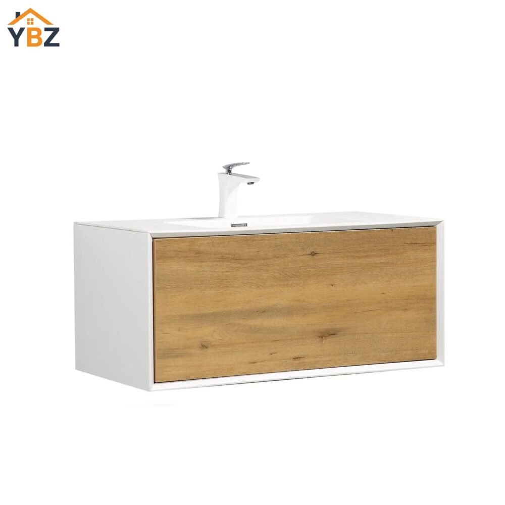Furla 24"30"36" Floating Bathroom Single Vanity with White Integrated Resin Sink