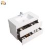 364 Angela 24'' 30''36''48''60''Glossy White Floating Vanity with White Countertop