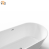 Skysea Glossy White Freestanding Oval Acrylic Bathtub(59"-67")