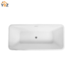 4 Harmony Freestanding Acrylic Bathtub 59"/67" Glossy White Soaking Tub
