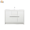 48 Allier 24''30''36''48'' White Freestanding Vanity with Single White Glossy Sink
