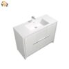 483 Allier 24''30''36''48'' White Freestanding Vanity with Single White Glossy Sink