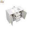 484 Allier 24''30''36''48'' White Freestanding Vanity with Single White Glossy Sink