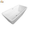 5 Harmony Freestanding Acrylic Bathtub 59"/67" Glossy White Soaking Tub