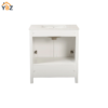 5 30'' Solid Wood Single Sink Bathroom Vanity with Marble Countertop,Three colors to choose from