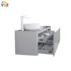 6 Bova Floating Vanity Single Vessel Sink with White Countertop (63''/71'')
