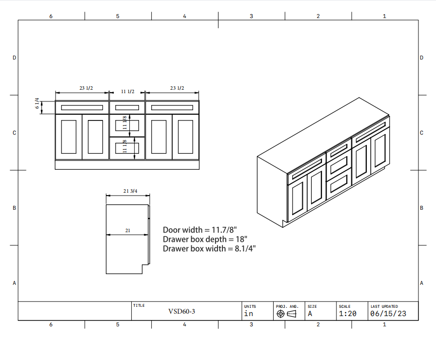 Black bathroom vanity, available in the following sizes: 24, 27, 30, 36, 42, 48, 54, 60, and 72 inches (excluding countertop).