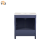 6666 30'' Solid Wood Single Sink Bathroom Vanity with Marble Countertop,Three colors to choose from