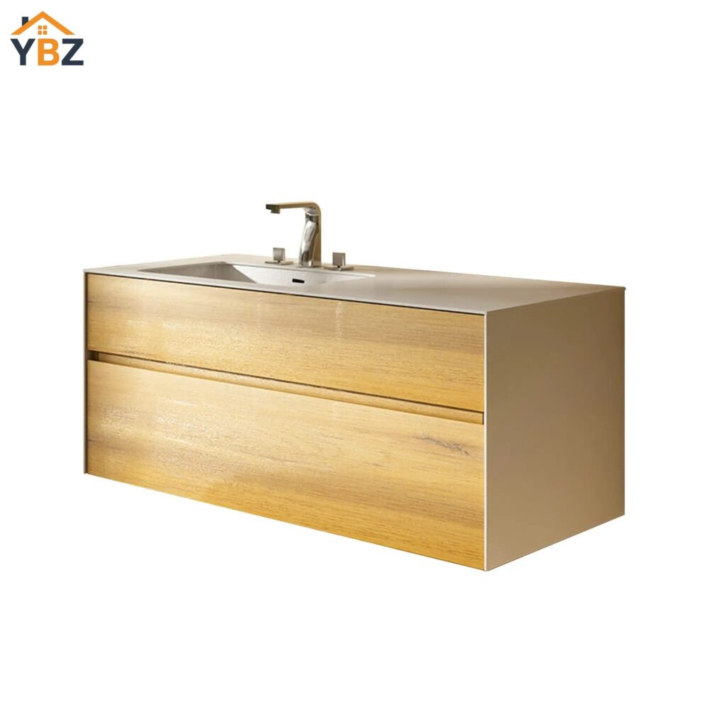 9 Bosco 48'' Floating Vanity Single Sink with White Porcelain Countertop