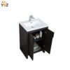 aaaaa Evana 24''30''40''48''60'' Leached Oak Freestanding Bathroom Vanity with White Single Sink