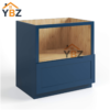 1 Navy Blue Shaker Microwave Base Cabinet