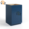 1 Navy Blue Shaker Base Cabinet with Single Door & Drawer