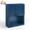 Navy Blue Shaker Microwave Wall Cabinet