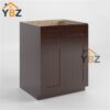 1 Shaker Espresso Sink Base With Double Doors and False Drawers