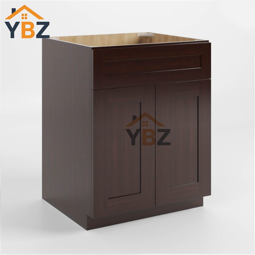 1 Shaker Espresso Base Cabinet with Double Doors & Single Drawer/Double Doors and Drawers