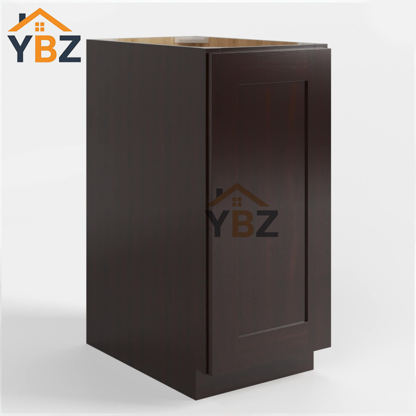 1 Shaker Espresso Base Cabinet Single Door Full Height
