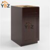 1 Shaker Espresso Trash Base Cabinet
