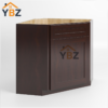 1 Shaker Espresso Corner Sink Base Cabinet with False Drawer