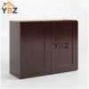 Shaker Espresso12″15″18″ 24″ H Double Door Wall Cabinet
