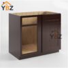 1 Shaker Espresso Blind Corner Base Cabinet (L/R interchangeable)